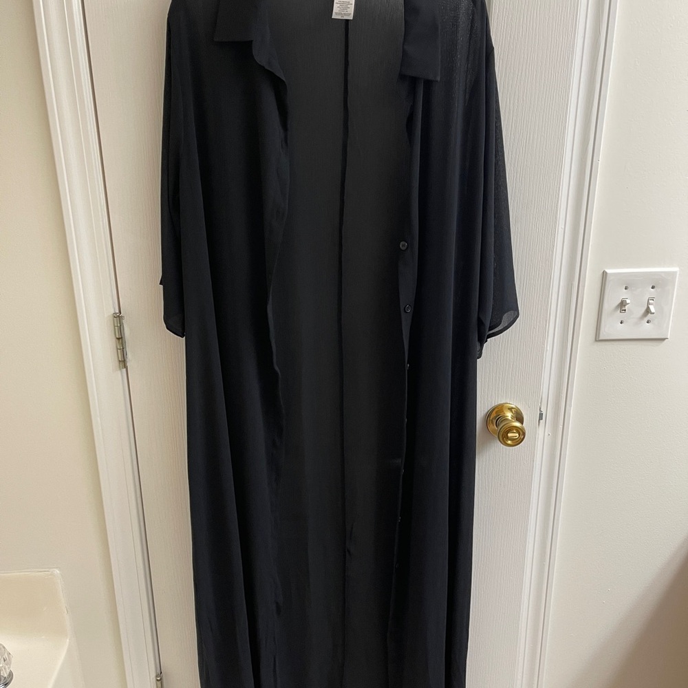 Time and Tru Sheer Beach Cover Up / Duster